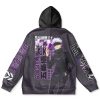 gojo Flat Hoodie back - Anime Gifts Store