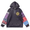 gojo Flat Hoodie front 1 - Anime Gifts Store