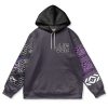 gojo Flat Hoodie front - Anime Gifts Store