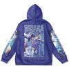 gruvia Flat Hoodie back - Anime Gifts Store