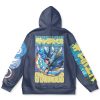 gyarados Flat Hoodie back - Anime Gifts Store