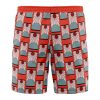 hanafuda Hawaiian Swim Trunks Board Shorts back - Anime Gifts Store