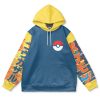 infernape Flat Hoodie front - Anime Gifts Store