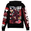 itachi Zip Hoodie Back Mockup - Anime Gifts Store