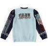 itadorixsukuna Flat Sweatshirt back - Anime Gifts Store