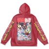 kurama Flat Hoodie back - Anime Gifts Store