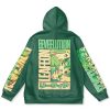 leafeon Flat Hoodie back - Anime Gifts Store