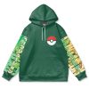 leafeon Flat Hoodie front - Anime Gifts Store