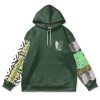 levi Flat Hoodie front - Anime Gifts Store