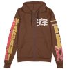 light Zip Hoodie Front Mockup - Anime Gifts Store