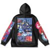 lucario Flat Hoodie back - Anime Gifts Store