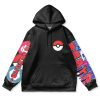 lucario Flat Hoodie front - Anime Gifts Store