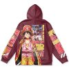 luffy Flat Hoodie back 3 - Anime Gifts Store