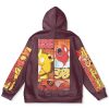 magikarp Flat Hoodie back - Anime Gifts Store