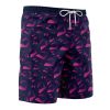 menacing Hawaiian Swim Trunks Board Shorts side Knot - Anime Gifts Store