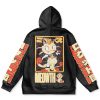 meowth Flat Hoodie back - Anime Gifts Store