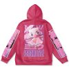 mew Flat Hoodie back - Anime Gifts Store