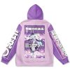 mewtwo Flat Hoodie back - Anime Gifts Store