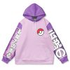 mewtwo Flat Hoodie front - Anime Gifts Store