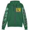 midoriya Zip Hoodie Front Mockup - Anime Gifts Store