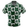 military Button Up Hawaiian Shirt front - Anime Gifts Store