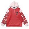 miyagi Flat Hoodie front - Anime Gifts Store