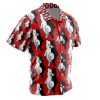 monokuma Button Up Hawaiian Shirt side - Anime Gifts Store