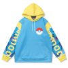 mudkip Flat Hoodie front - Anime Gifts Store