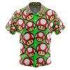 mushroom Button Up Hawaiian Shirt front - Anime Gifts Store