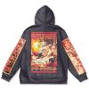 natsu Flat Hoodie back - Anime Gifts Store