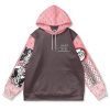 nezuko Flat Hoodie front - Anime Gifts Store