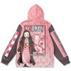 nezukohaori Flat Hoodie back - Anime Gifts Store