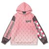 nezukohaori Flat Hoodie front - Anime Gifts Store