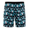 noface Hawaiian Swim Trunks Board Shorts back - Anime Gifts Store