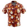 patamon Button Up Hawaiian Shirt front new - Anime Gifts Store