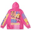 peach Flat Hoodie back - Anime Gifts Store