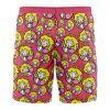 peach Hawaiian Swim Trunks Board Shorts back - Anime Gifts Store