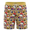 pokeballs Hawaiian Swim Trunks Board Shorts Knot - Anime Gifts Store