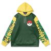 rayquaza Flat Hoodie front - Anime Gifts Store