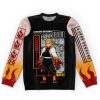 rengoku Flat Sweatshirt front - Anime Gifts Store