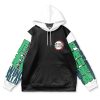 sanemi Flat Hoodie front 1 - Anime Gifts Store