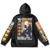 sanji Flat Hoodie back - Anime Gifts Store