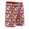 skull Hawaiian Swim Trunks Board Shorts side Knot - Anime Gifts Store