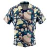 snorlax Button Up Hawaiian Shirt front new - Anime Gifts Store