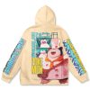 snorlax Flat Hoodie back 1 1 - Anime Gifts Store