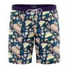 snorlax Hawaiian Swim Trunks Board Shorts Knot - Anime Gifts Store