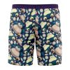 snorlax Hawaiian Swim Trunks Board Shorts back - Anime Gifts Store