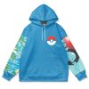 squirtle Flat Hoodie front - Anime Gifts Store