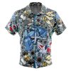 steeltype Button Up Hawaiian Shirt front - Anime Gifts Store