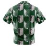 survey corps Button Up Hawaiian Shirt back - Anime Gifts Store